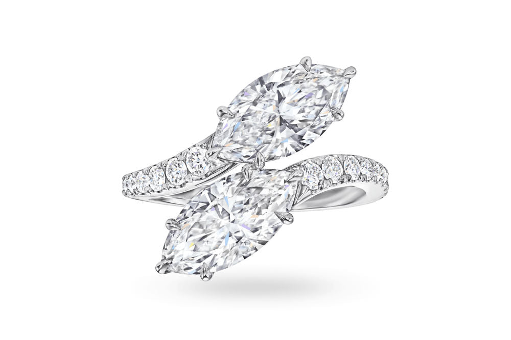 Anel de noivado de diamante com corte marquise: como escolher o melhor